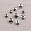 sef023 50pc/lot s925 Sterling silver accessories wholesale Thai silver spacer beads diy fittings handmade beaded with bracelet